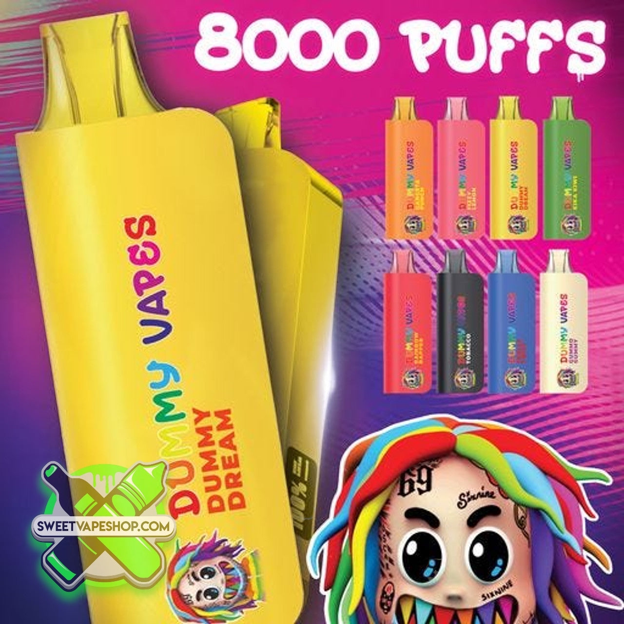 Dummy Vapes - Gooba Squad - 8000 Puff Disposable Vape