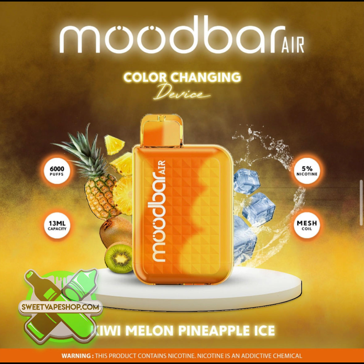 Mood Bar - Air Disposable 6000 Puffs