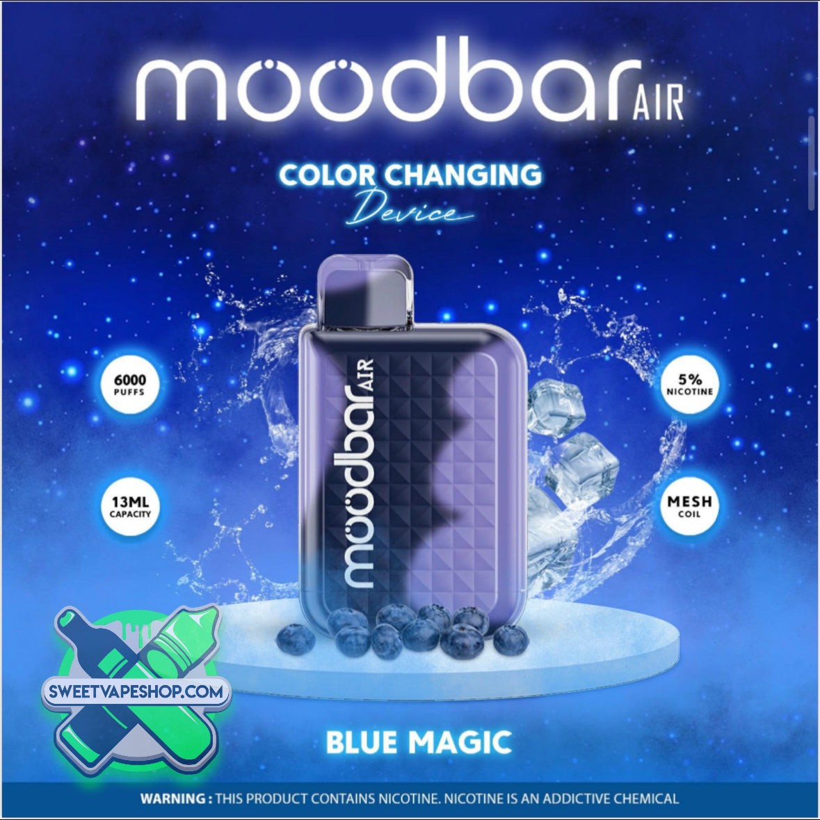 Mood Bar - Air Disposable 6000 Puffs